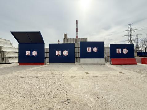 Защитно-охранное ограждение с пешеходной галереей ТИП 2.4