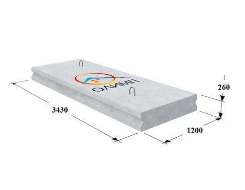 Плита перекрытия камеры ВП 34-12 ГОСТ 13015-2012