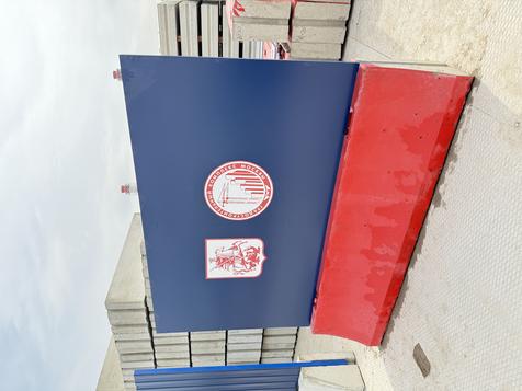 Защитно-охранное ограждение с пешеходной галереей ТИП 2.4